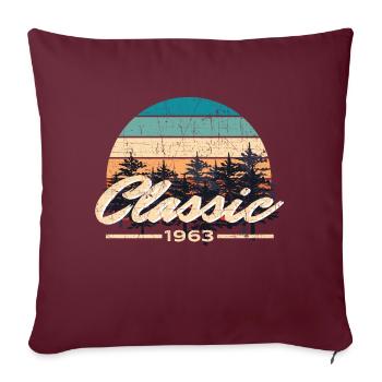Classic 1963 Behind The Trees Distressed Design An - Sofakissenbezug 45 x 45 cm - Burgunderrot - Vorne
