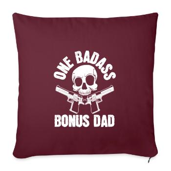 Papa grand-père oncles grand-pères relative un - Housse de coussin décorative 45 x 45 cm - bordeaux - Devant