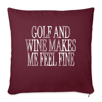 gift idea beer pong hoodies and sweatshirts - Sofa pillowcase 17,3'' x 17,3'' (45 x 45 cm) - burgundy - Front