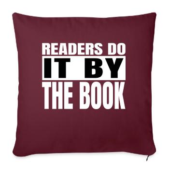 frequent readers book nerd book keeper shirt - Sofakissenbezug 45 x 45 cm - Burgunderrot - Vorne