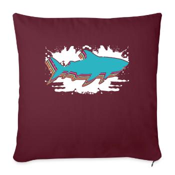Coeur coloré for fans of requiem Voici une - Housse de coussin décorative 45 x 45 cm - bordeaux - Devant