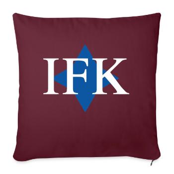 IFK Östergötland - Housse de coussin décorative 45 x 45 cm - bordeaux - Devant