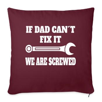 Craftsman Dad Father Mechanic Dad Craft - Sofa pillowcase 17,3'' x 17,3'' (45 x 45 cm) - burgundy - Front