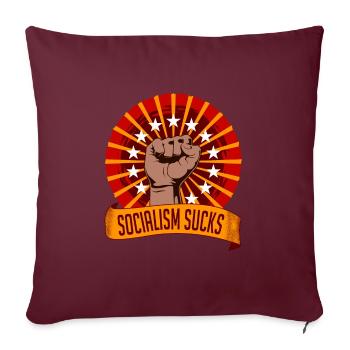 Sozialismus Slow Economic Growth Collection - Sofakissenbezug 45 x 45 cm - Burgunderrot - Vorne