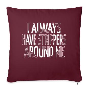drôle dictons appareils ampoule fun - Housse de coussin décorative 45 x 45 cm - bordeaux - Devant