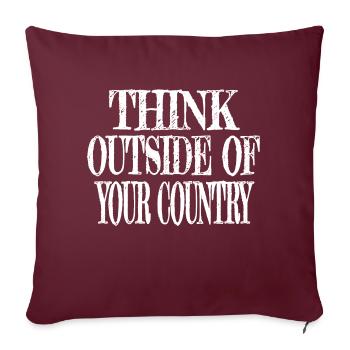 Plein air Vacances en famille Citation Randonnée - Housse de coussin décorative 45 x 45 cm - bordeaux - Devant