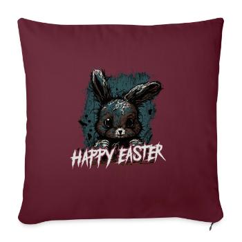 happy creepy easter - Sofakissenbezug 45 x 45 cm - Burgunderrot - Vorne