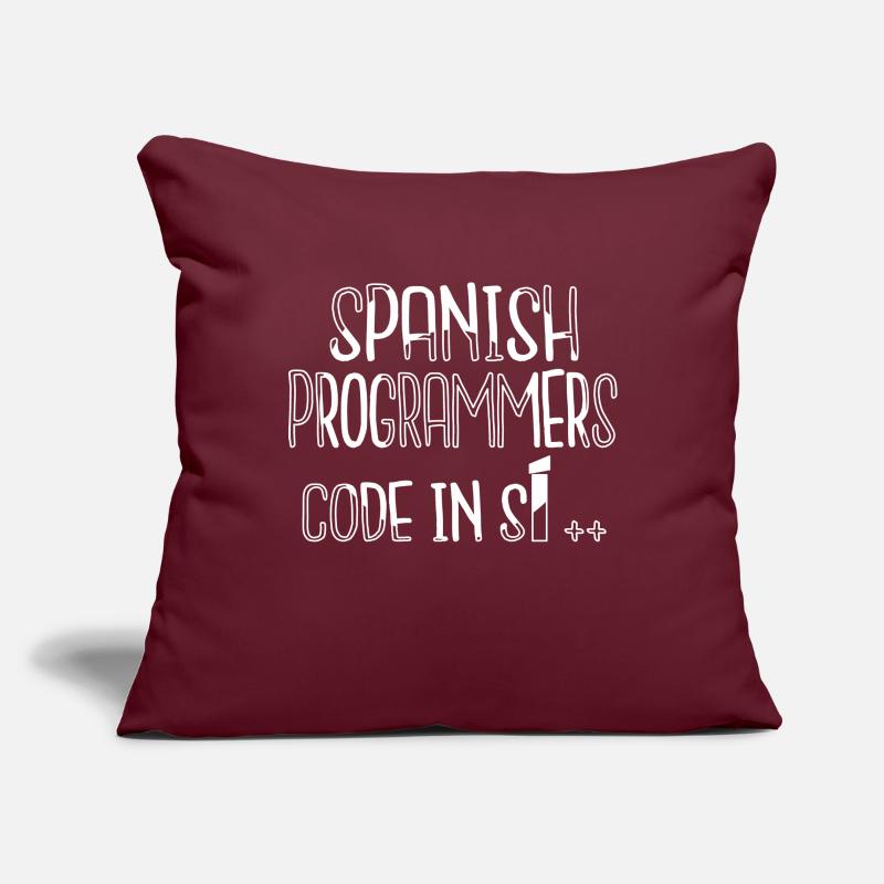 present backend developer happy computer humor Sofa pillowcase 17,3'' x 17,3'' (45 x 45 cm)