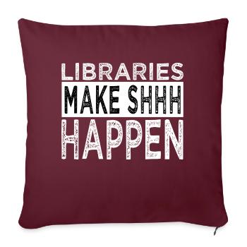 cadeau d’anniversaire films livre dragon génial - Housse de coussin décorative 45 x 45 cm - bordeaux - Devant