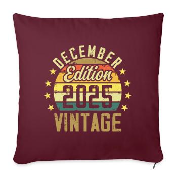 Légendes Sont Nés En Décembre 2025 - Édition 2025 - Housse de coussin décorative 45 x 45 cm - bordeaux - Devant