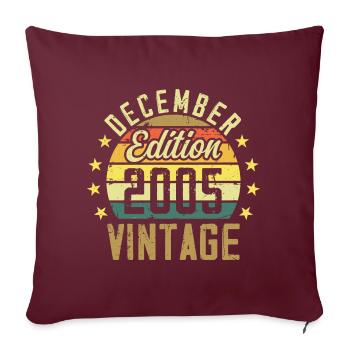 Légendes Sont Nés En Décembre 2005 - Édition 2005 - Housse de coussin décorative 45 x 45 cm - bordeaux - Devant