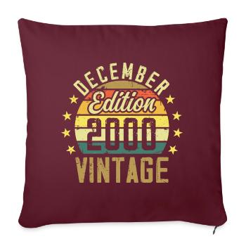 Légendes Sont Nés En Décembre 2000 - Édition 2000 - Housse de coussin décorative 45 x 45 cm - bordeaux - Devant