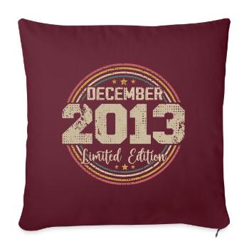 Les Légendes Sont Nées En Décembre 2013 - 2013 - Housse de coussin décorative 45 x 45 cm - bordeaux - Devant