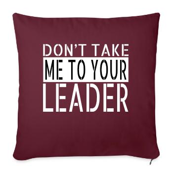 Sonde Anniversaire Zone 51 Raid Vaisseau Spatial Cool - Housse de coussin décorative 45 x 45 cm - bordeaux - Devant