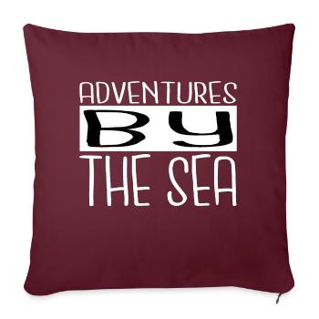 Cadeau d’anniversaire Idée Plage Détente Cadeau - Housse de coussin décorative 45 x 45 cm - bordeaux - Devant