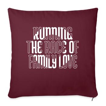 Élever des enfants Famille moderne Présent - Housse de coussin décorative 45 x 45 cm - bordeaux - Devant