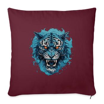 Tigre - Housse de coussin décorative 45 x 45 cm - bordeaux - Devant