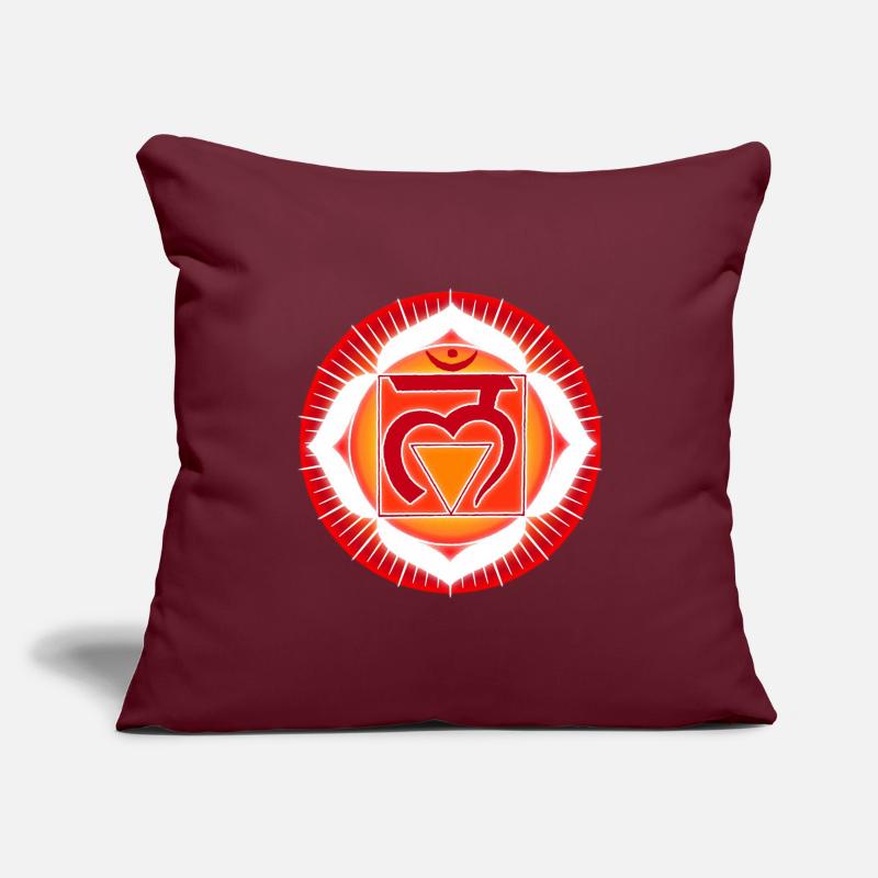 Muladhara Root Chakra Sofa pillowcase 17,3'' x 17,3'' (45 x 45 cm)