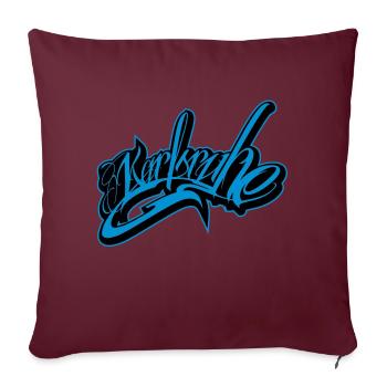 Karlsruhe - Housse de coussin décorative 45 x 45 cm - bordeaux - Devant