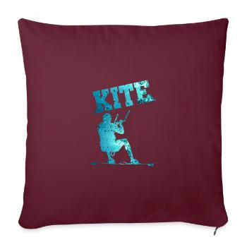 Kite Surfers - Kite Surf # 5 - Housse de coussin décorative 45 x 45 cm - bordeaux - Devant