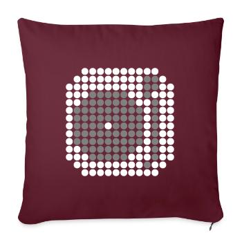 DOTTED DJ MIXER (w) - Sofakissenbezug 45 x 45 cm - Burgunderrot - Vorne