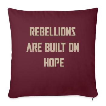 rébellions propriété - Housse de coussin décorative 45 x 45 cm - bordeaux - Devant