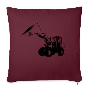 Radlader - Sofakissenbezug 45 x 45 cm - Burgunderrot - Vorne
