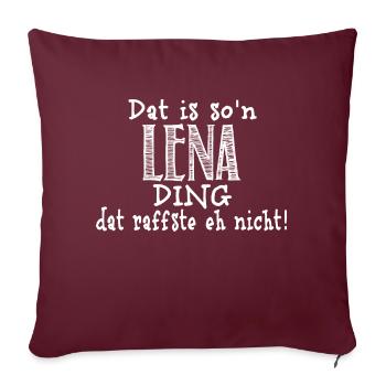 lena - Sofakissenbezug 45 x 45 cm - Burgunderrot - Vorne