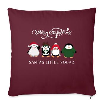 santas squad - Sofakissenbezug 45 x 45 cm - Burgunderrot - Vorne