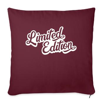 Limited Edition - Sofa pillowcase 17,3'' x 17,3'' (45 x 45 cm) - burgundy - Front