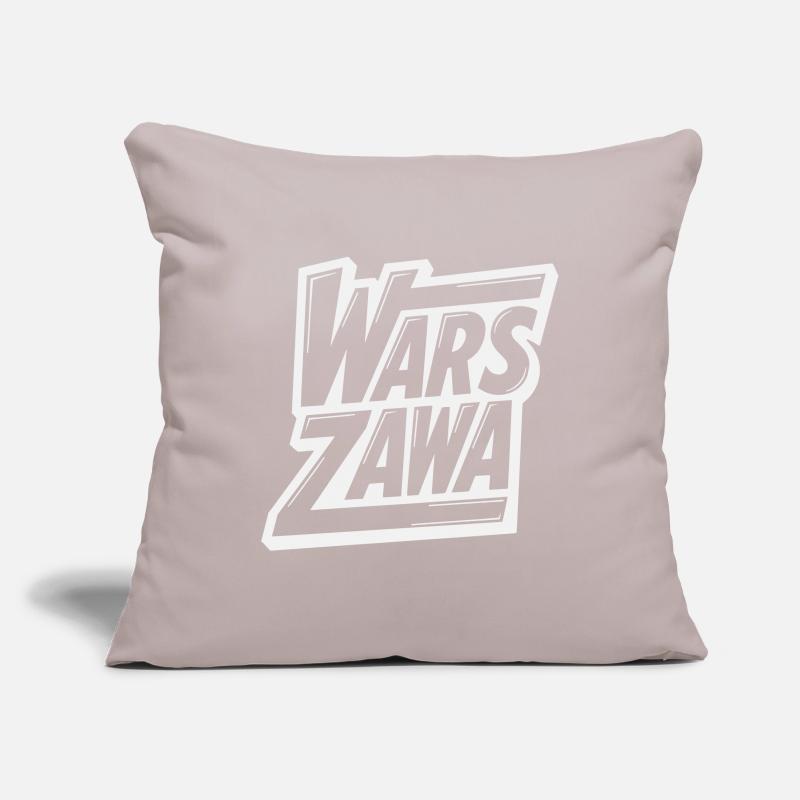 Varsovie, logo de Varsovie Housse de coussin décorative 45 x 45 cm