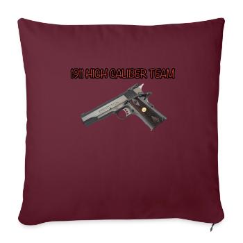 1911 High Caliber Team Geschenkidee - Sofakissenbezug 45 x 45 cm - Burgunderrot - Vorne