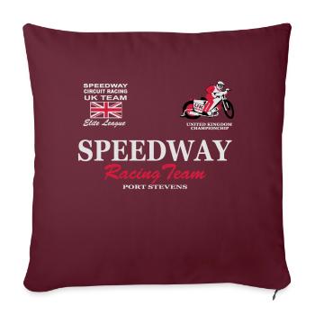 Speedway Poloshirt UK-Team - Sofakissenbezug 45 x 45 cm - Burgunderrot - Vorne