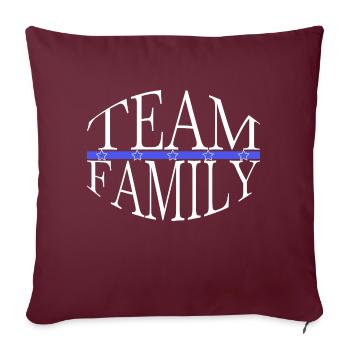 aidez drôle canada famille défenseur de la famille gars cadeau - Housse de coussin décorative 45 x 45 cm - bordeaux - Devant