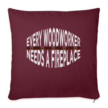 badge d’anniversaire americas - Housse de coussin décorative 45 x 45 cm - bordeaux - Devant