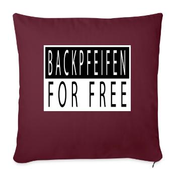 funny saying birthday gift idea statement - Sofa pillowcase 17,3'' x 17,3'' (45 x 45 cm) - burgundy - Front
