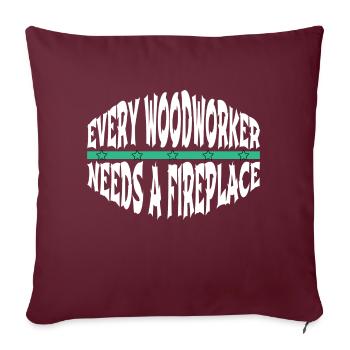 funny quote americas forestry logging - Sofakissenbezug 45 x 45 cm - Burgunderrot - Vorne