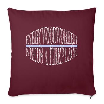 cool sabrina charpentier tshirts john charpentier travail - Housse de coussin décorative 45 x 45 cm - bordeaux - Devant