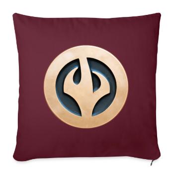 Médaille AI #1 - Housse de coussin décorative 45 x 45 cm - bordeaux - Devant