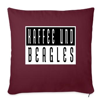 J’adore le grain de café - Housse de coussin décorative 45 x 45 cm - bordeaux - Devant