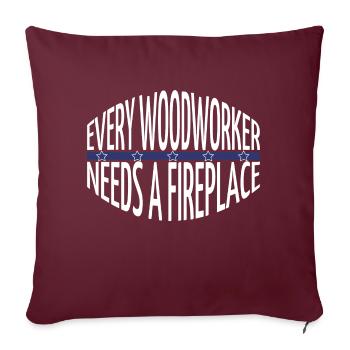 Job Funshirt John Carpenter présente l’idée - Housse de coussin décorative 45 x 45 cm - bordeaux - Devant