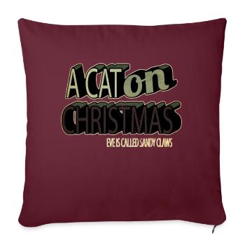 present idea joke quote present christmas present - Sofakissenbezug 45 x 45 cm - Burgunderrot - Vorne