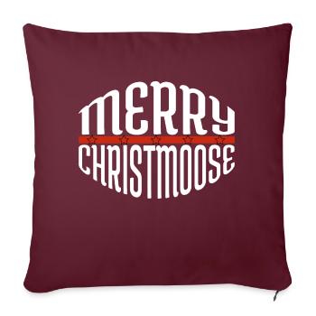 Les couples plaisantent sur le wapiti américain dinosaure lune - Housse de coussin décorative 45 x 45 cm - bordeaux - Devant