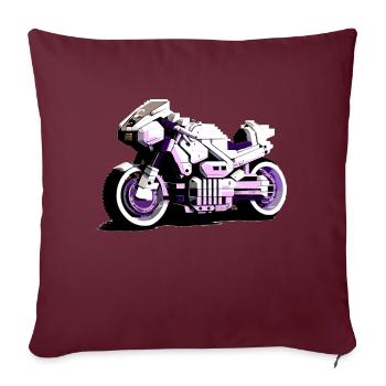 La moto du futur pour chaque motard - Housse de coussin décorative 45 x 45 cm - bordeaux - Devant