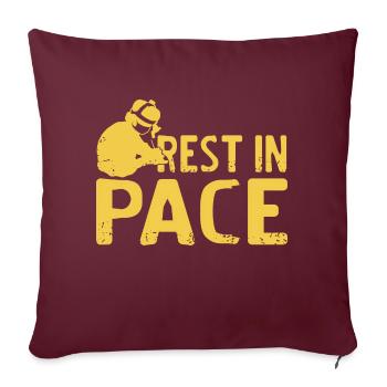Rest In Pace Retro Funny Surgeon Doctor Designs - Housse de coussin décorative 45 x 45 cm - bordeaux - Devant