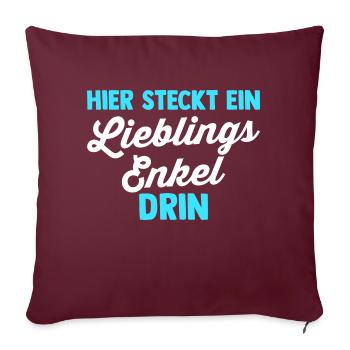 Enkel - Sofakissenbezug 45 x 45 cm - Burgunderrot - Vorne