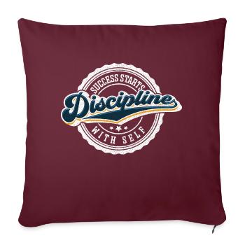 Success Starts With Self Discipline - Housse de coussin décorative 45 x 45 cm - bordeaux - Devant