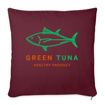 GREEN Tuna - Sofakissenbezug 45 x 45 cm - Burgunderrot - Vorne