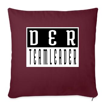 geschenkidee geburtstag geschenk cool witzig spaß - Sofakissenbezug 45 x 45 cm - Burgunderrot - Vorne