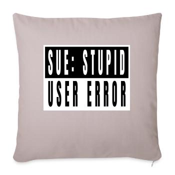 hacking code hacking coding coding computer quote - Sofa pillowcase 17,3'' x 17,3'' (45 x 45 cm) - light taupe - Front